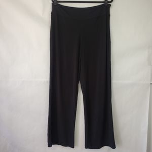 Calvin Klein Womens Dress Pants Black Stretch wide leg size Medium